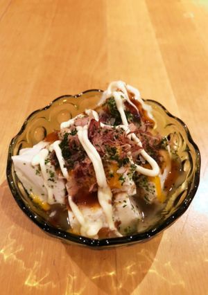お好み焼き風おつまみ豆腐-レシピのメイン写真