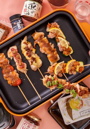 ホットプレート焼き鳥-レシピのメイン写真
