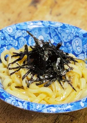 海苔佃煮のバター醤油ミルクのまぜうどん-レシピのメイン写真