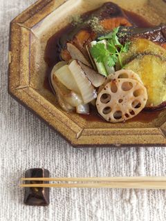 鰤の山椒照り焼きと季節の焼き野菜添え-レシピのメイン写真
