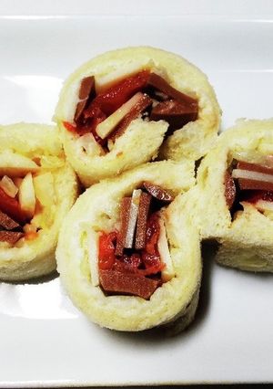 犬ご飯 ロールサンド-レシピのメイン写真