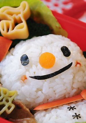☆クリスマス☆　ゆきだるまのお弁当-レシピのメイン写真
