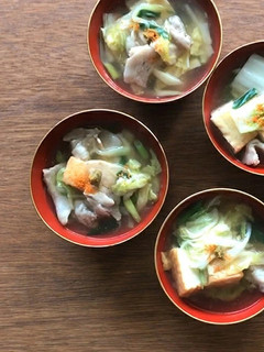 豚バラと白菜の九条ネギあんかけ 柚子風味-レシピのメイン写真