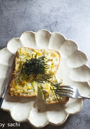 ねぎたっぷりっ！しらすチーズトースト-レシピのメイン写真