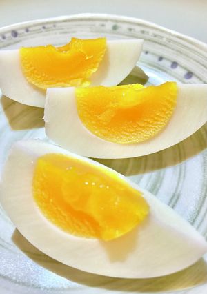 安定のでき上がり★半熟ゆで卵(7分)-レシピのメイン写真