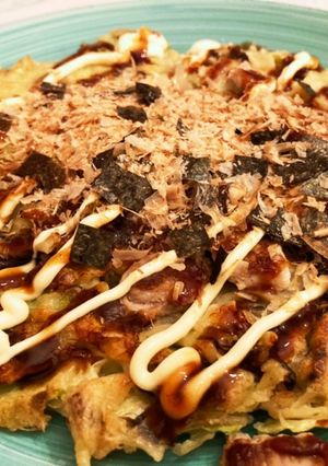 小麦粉キャベツ豚肉のみ！お好み焼き-レシピのメイン写真