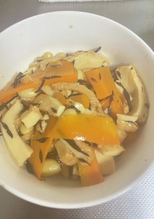 簡単に水煮大豆の煮物-レシピのメイン写真