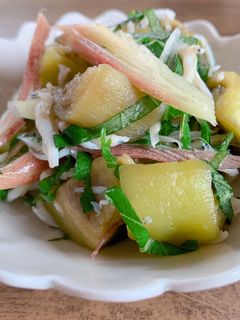 なすとミョウガの酢の物-レシピのメイン写真