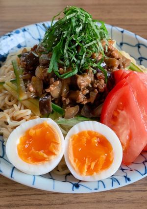 麻婆ナスのっけ冷し中華-レシピのメイン写真