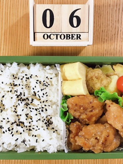 鶏肉マスタード焼き弁当 21/10.6-レシピのメイン写真