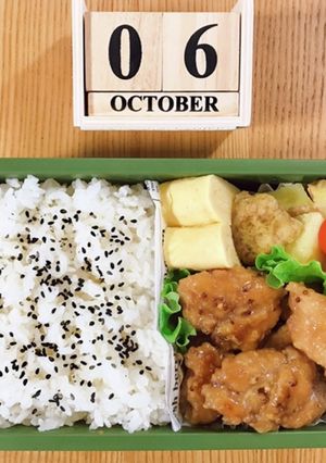 鶏肉マスタード焼き弁当 21/10.6-レシピのメイン写真