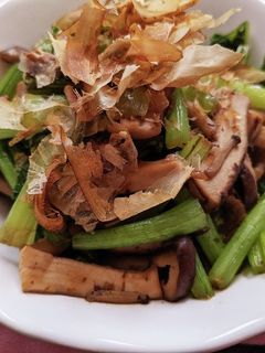 かぶの葉としめじのおかか醤油炒め-レシピのメイン写真