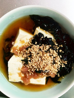 全てレンジ梅ポン酢でさっぱり湯豆腐-レシピのメイン写真