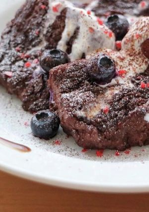 ショコラベリーのカフェ風フレンチトースト-レシピのメイン写真