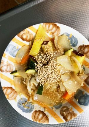 根菜冷しゃぶサラダのタレ炒味温野菜サラダ-レシピのメイン写真