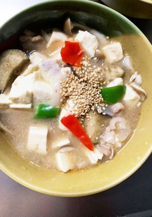 豚こま甘辛さっぱり炒め味麻婆豆腐茄子-レシピのメイン写真