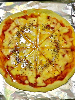 お父さんでもできる簡単手作り薄焼きピザ-レシピのメイン写真