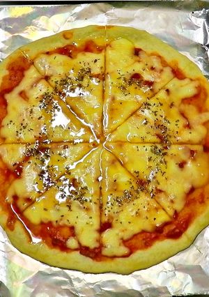 お父さんでもできる簡単手作り薄焼きピザ-レシピのメイン写真