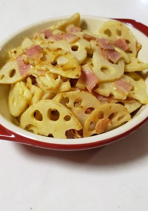 れんこんマヨカレー-レシピのメイン写真