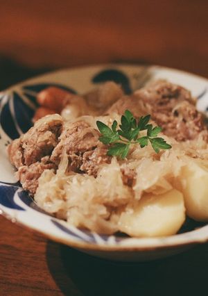 ザワークラウトと豚肉のドイツ風煮込み-レシピのメイン写真