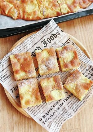 HMで簡単☆りんごとおいもの天板ケーキ-レシピのメイン写真