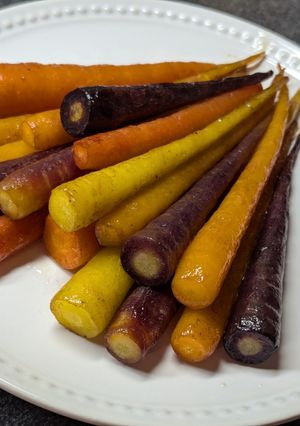 カラー野菜☆人参ステーキバター炒め-レシピのメイン写真