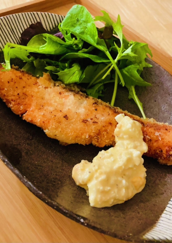 鮭のパン粉焼き（塩麹・マキシマム使用）-レシピのメイン写真