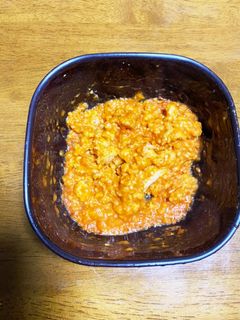 カニトマトクリーム、オートミール。-レシピのメイン写真