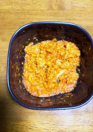 カニトマトクリーム、オートミール。-レシピのメイン写真