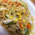 プチっと鍋で簡単塩焼きそば風パスタ
