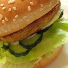 รูปของ ひよこ豆ハンバーガー