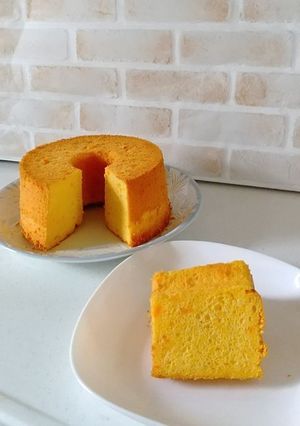 かぼちゃのシフォンケーキ-レシピのメイン写真