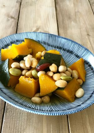 簡単♪南瓜と豆の煮物【常備菜】-レシピのメイン写真