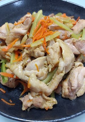 鶏とセロリのカレー炒め-レシピのメイン写真