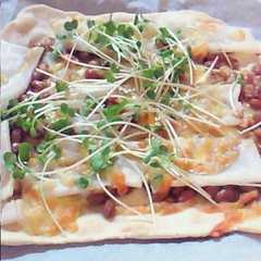รูปของ 和風★彡 納豆もちピザ