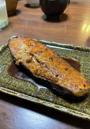 ナス肉詰めの照り焼き-レシピのメイン写真