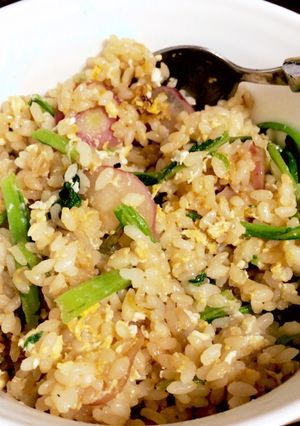 ラディッシュと蕪の葉のチャーハン-レシピのメイン写真