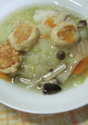 鶏つくね入りヘルシー中華丼-レシピのメイン写真