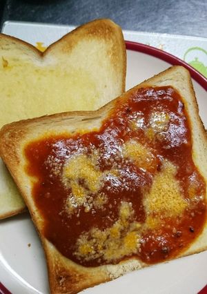 ミートソースのガッッリ食パン〜-レシピのメイン写真
