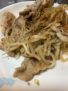 味付け簡単!市販の鍋つゆで!豚もやし炒め-レシピのメイン写真