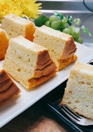 サツマイモシフォンケーキ　　秋のケーキ-レシピのメイン写真