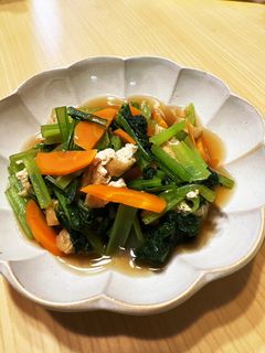 レンジde小松菜の煮びたし-レシピのメイン写真