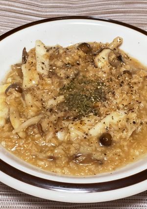 オートミールの【和風きのこリゾット】-レシピのメイン写真