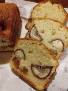 栗の渋皮煮と無花果甘露煮のパウンドケーキ-レシピのメイン写真