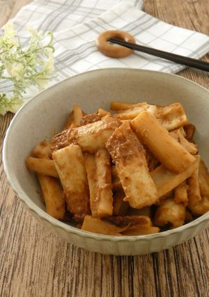 ちくわとレンコンのごま味噌炒め-レシピのメイン写真