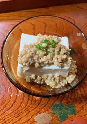 納豆かけ冷やっこ-レシピのメイン写真