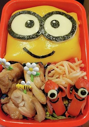 ミニオンズオムライス弁当！-レシピのメイン写真