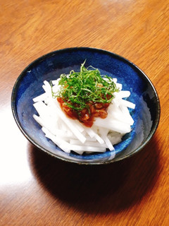 大根サラダ梅なめ茸のせ-レシピのメイン写真