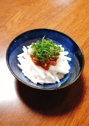 大根サラダ梅なめ茸のせ-レシピのメイン写真
