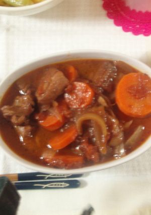 鶏モモ肉の赤ワイン煮-レシピのメイン写真